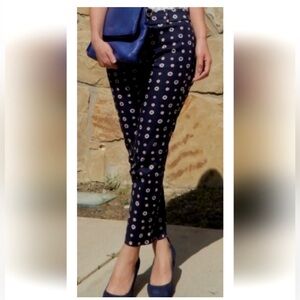 J Crew Minnie Pant Foulard Print Ankle Pants Capri#A1448! Sz4P price firm!